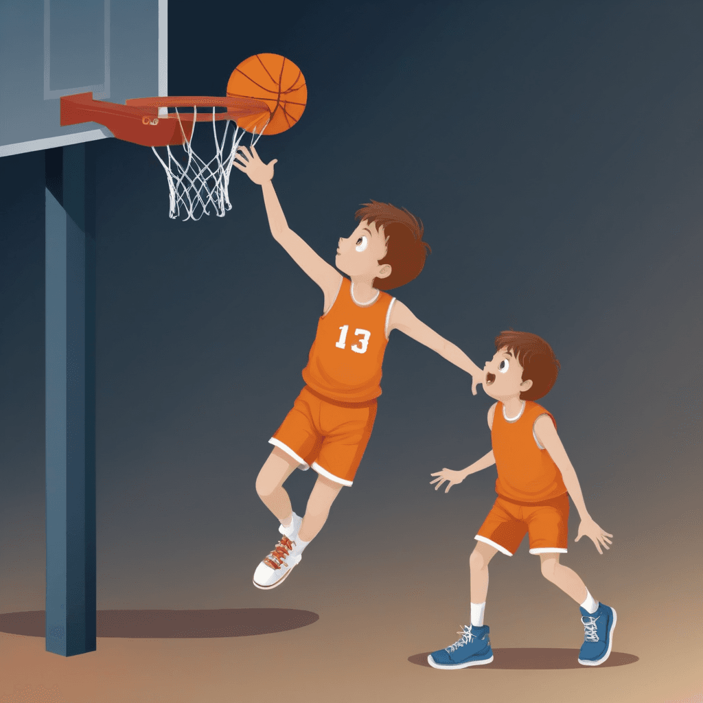 Boy playing basketball 03