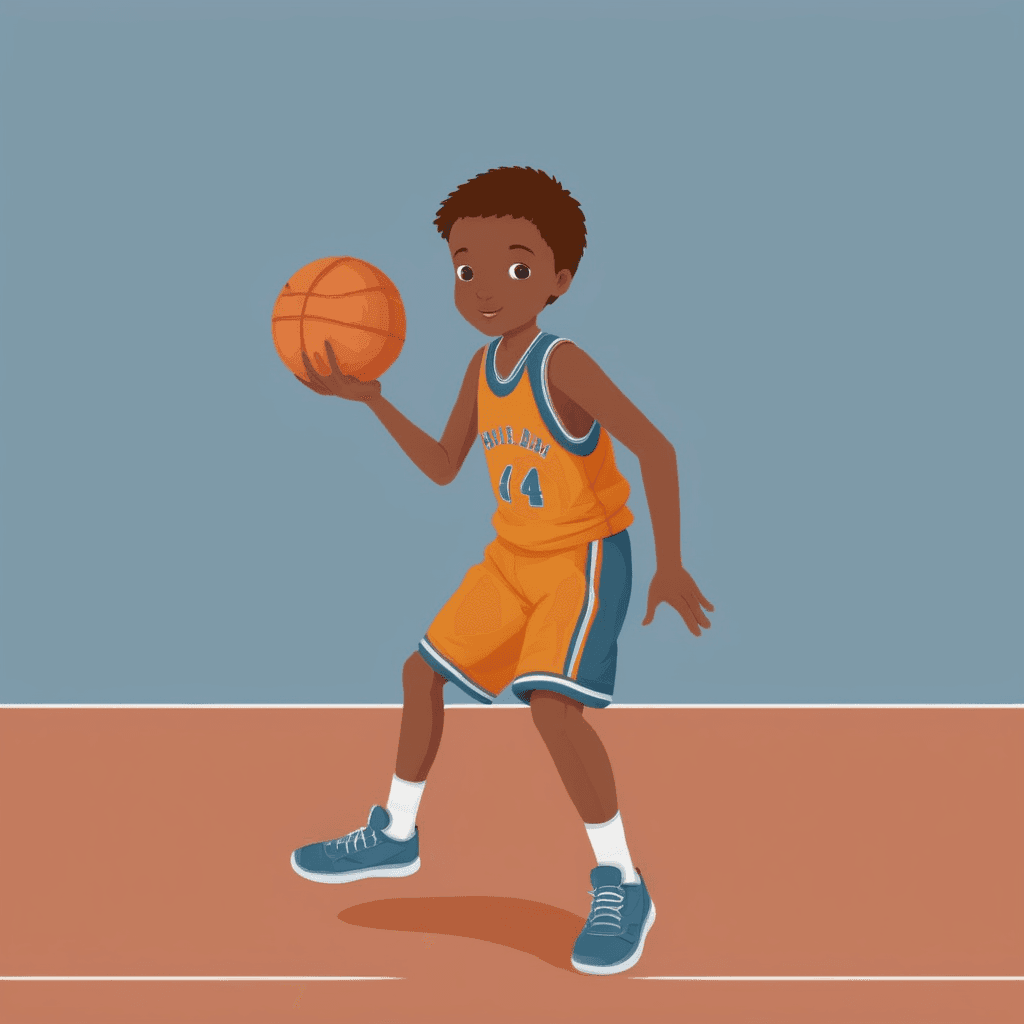 Boy playing basketball 05